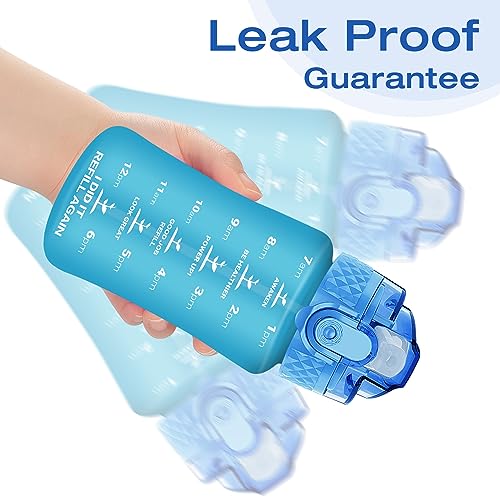 Oldley OLJ-PB350-BUTJK Kids Water Bottle For School, 12 Oz (Straw Lid) Bpa-Free Reusable Leak-Proof Durable Tritan Plastic Water Bottles thumb #2