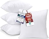 Utopia Bedding Coussins de Garnissage 45 x 45 cm (Lot de 4), Coussin à Recouvrir, Oreille...