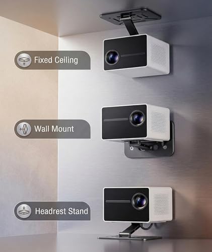 Image of Projector Stand for Floor, Rotating Desktop Projector Mount, Portable Projector Stand for Home Theater and Office Presentations