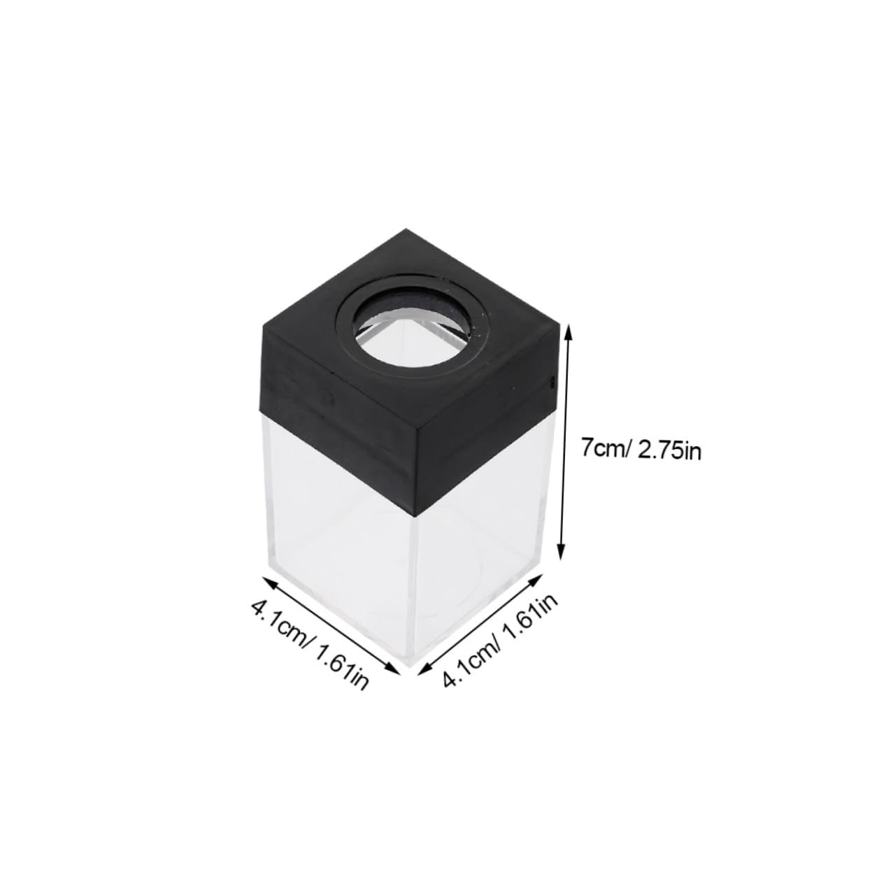 12 Pezzi Pz Graffette Magnetico Quadrato Dispenser Organizer per Scrivania Scuola Stabile e Elegante per Graffette e Fermagli