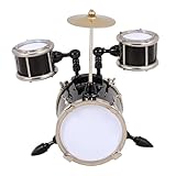 COMNESTBI Miniatur-jazztrommelmodell Winzig Puppe Mini-Instrumente Musikalische Miniaturinstrumente Kleines Instrument Für Party Mini-Instrumente Als Ornamente Zubehör Metall