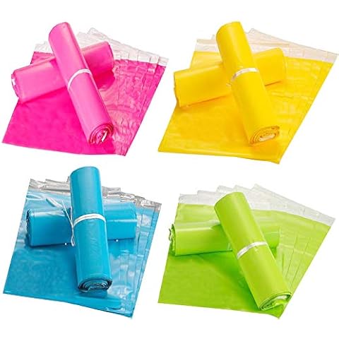 Mailing Bags Liuer 100PCS Small Color Postage Packaging Mailers Posting Shipping Post Parcel Package Bags Mailing Bags Self Seal Packing Packaging Postage Mail Sacks Envelopes Mailers Cover