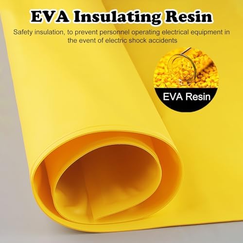 Electl High Voltage Safety Blanket, Lightweight Insulating Fire Mat for Circuit Breakers & Electrical Panels, Flame Retardant, 1000V, 40x50 cm / 15.7x19.7 in