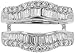 PURVIKA JEWELS 3Ct Baguette Cut Lab Created Diamond Double Enhancer Wedding Wrap Ring, 14K White Gold Finish (YELLOW, 6.25)