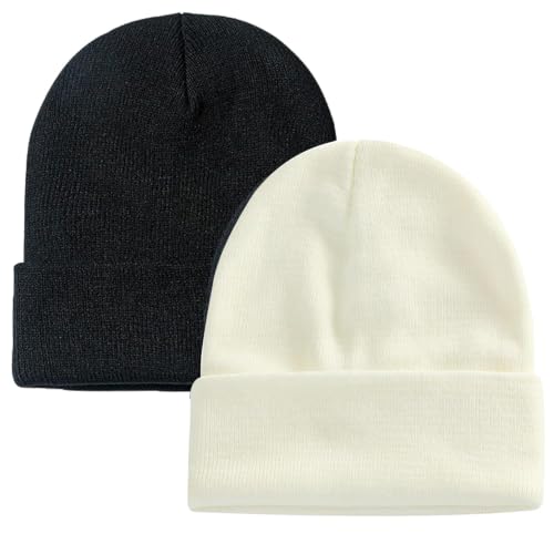 Image of ZOORON Beanie for Men Women Slouchy Winter Beanie Hats Cuffed Skull Caps