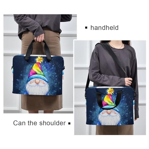 Maletín para portátil con diseño de gnomo rainbow miniatura 2