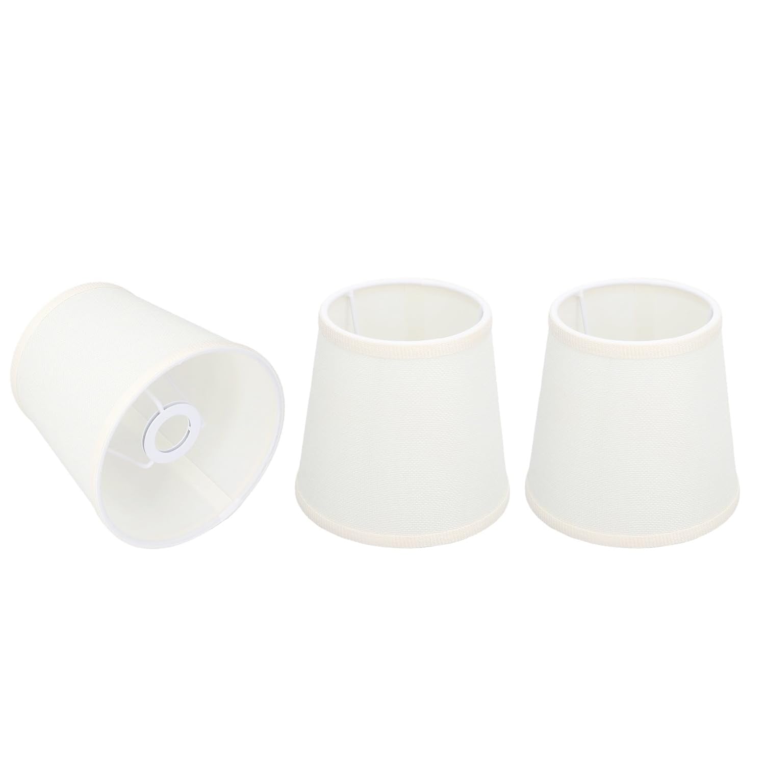 3 Pcs Chandelier Lamp Shades, 15 x 14 x 11cm Modern E14 Fabric Lampshade Cover Small Droplight Wall Lamp Shade for Wall Ceiling Table โ image 1