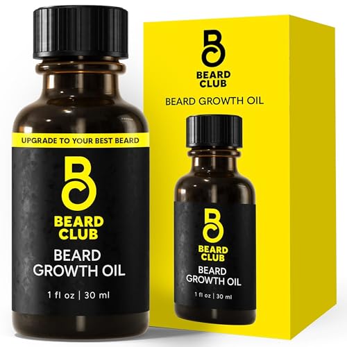Beard Club - Beard Growth Serum with Natural Castor, Coconut and Avocado to Grow a Thicker, Fuller...