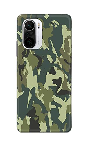 Image of Printed Hard Back Cover Case for Mi 11x 5G | Mi 11x Pro 5G Back Cover (Green Army Camouflage) -1803