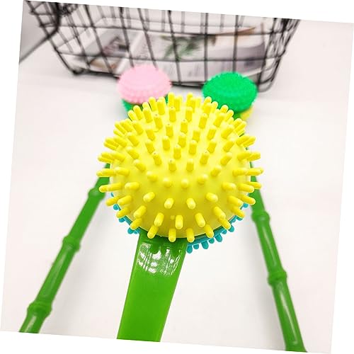 FRCOLOR 2pcs Massage Hammer Massagers Chiropractor Massager Body Relax Scratcher Manual Massage Tools Silicone Scraper Body Massager Squeegee Shoulder Plastic Back Stick Travel