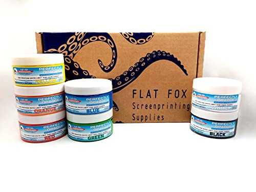 Flat Fox Lot de 7 couleurs d'encre opaque à base d'eau 100 g Cover