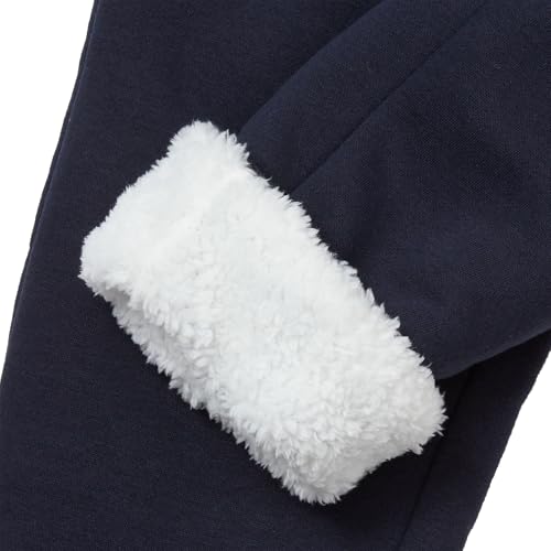 Lands' End Kids Sherpa Fleece Lined Jogger Sweatpants Classic Navy Kids Small4