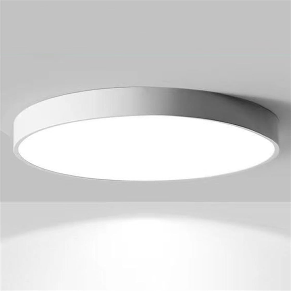 JXYDJH Ultra Thin 1.9'' Lamp Shade Matte Black LED Ceiling Lights Bedroom Light Fixtures 36W Circle Laundry Lighting Fixture (1 Pack) 3CCT Dimmable Ceiling Lamp for Entryway Porch Balconys
