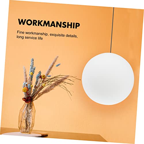 Image of SHERCHPRY Lighting Fixture Replacement Globes Neckless Top Opening Frosted Opal White Glass Lamp Shades Globe Lampshade Cover Ceiling Light Covers for Lighting 15cm