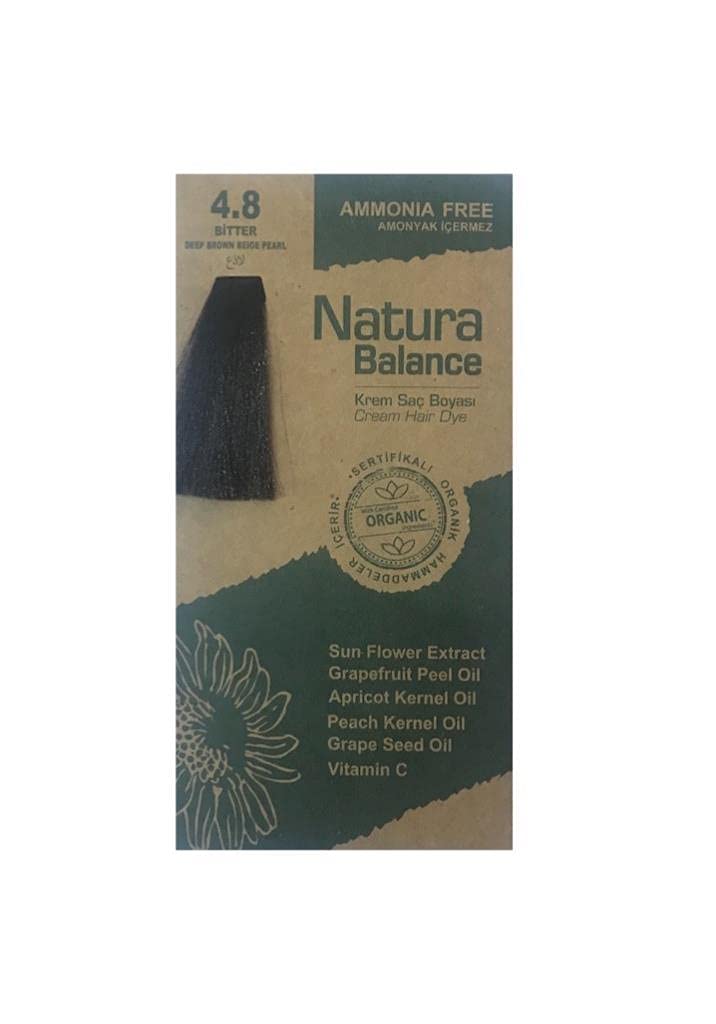 Natura Balance Organik 4.8 Bitter Saç Boyası 60 ml