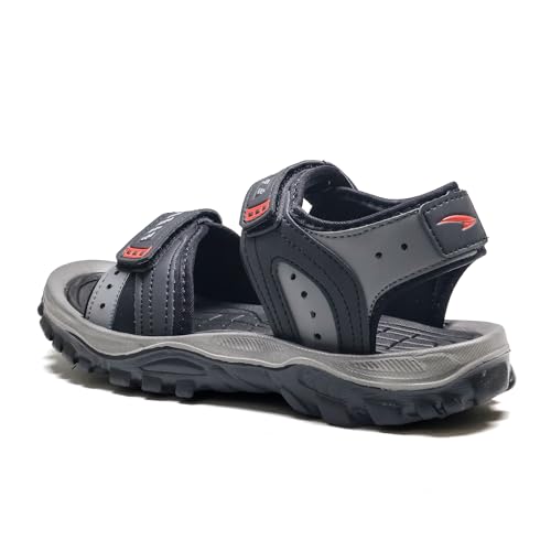 Image of ASIAN Mens Virat-04 Flat Casual Sandals With Adjustable Velcro Closure For Easy Wear With Flexible Fitting And Trendy And Stylish Looks With Unique Sole Design | Ideal For Everyday Use For Boys