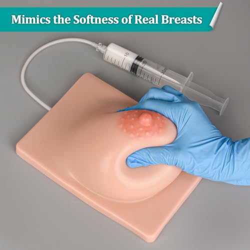 Image of Lactation Breast Model for Breastfeeding Massage Education, Artificial Breastfeeding Educational Tool for Lactation Consultant, Left