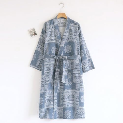Kimono clásico para dormir de jacquard estilo japonés 5