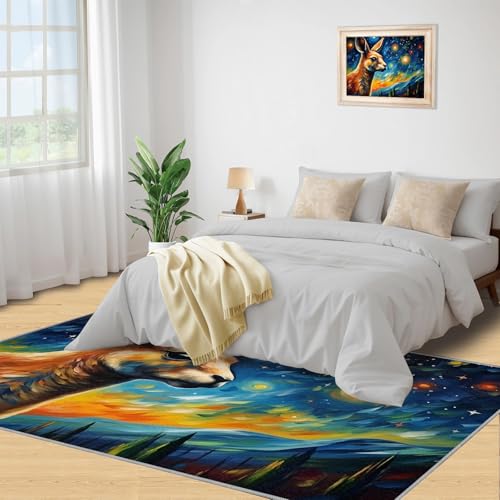 Tapis de sol art post-impressionnisme grand format 160 x 200 cm - 6