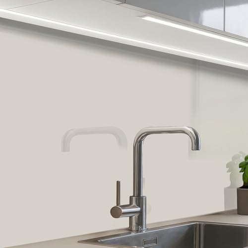 KitchenYeah© Antisalpicaduras Cocina 60x80 cm Adhesivo Salpicadero Protector Salpicaduras Kitchen DecoraciónGris - Luz - Otoño