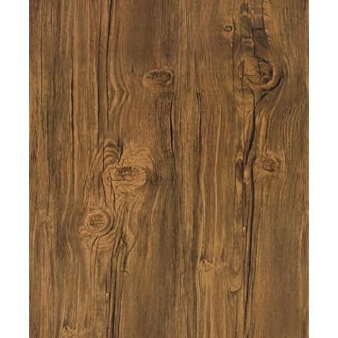 CiCiwind Brown Wood Wallpaper Peel and Stick Cover