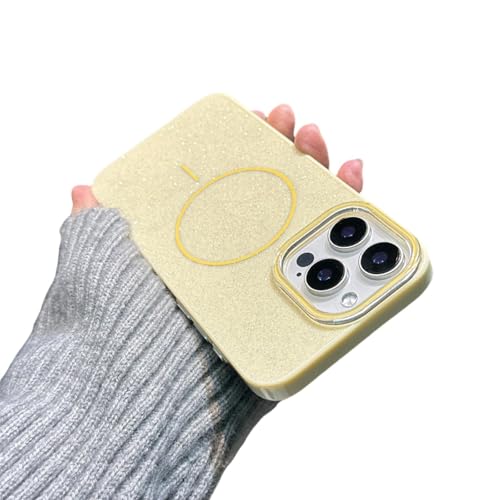 Étui pailleté iPhone 16 Pro coque magnétique pour le quotidien