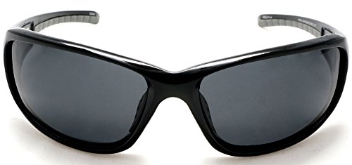Mambo Shades Men's Sports Frame Polarized Lens Sunglasses - Mambo Winner's Shades (White, Brown)