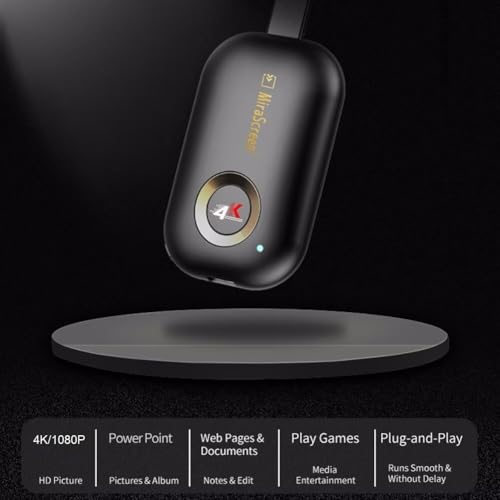 image for SmartSee HD Wireless Display Receiver 5G WiFi 4K 1080P Mobile Screen C