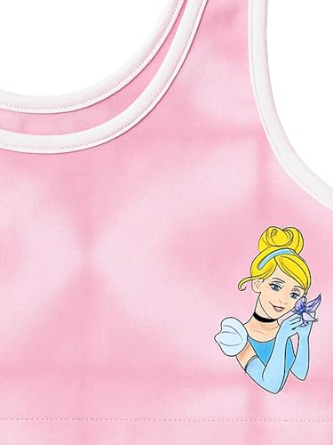 Image of BODYCARE Girls Crop Top with Cotton Spandex Sports | Double Layered & Non Wired |Full Coverage, Seamless, Racerback | Pack of 2 (Color & Print May Vary)