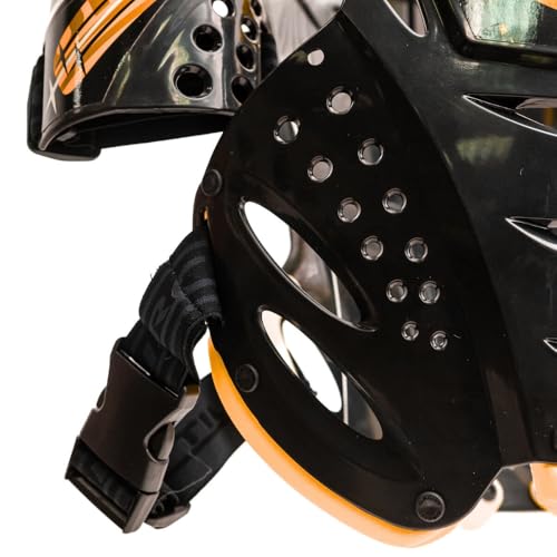 COLETE T-REX CIRCUIT PARA MOTOCROSS ENDURO VELOCROSS COMPETIÇÕES TRILHAS (ADULTO) (Preto/Laranja Flu