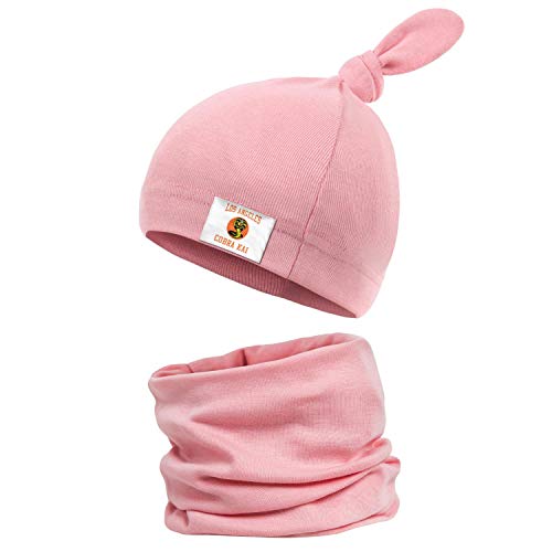 Los-Angeles-Cobra-Kai-Logo- 100% Organic Cotton Soft Knotted Cap Newborn Hat Autumn Winter Baby Knot Beanie Baby Boys Girls Hats (0-12 Months).
