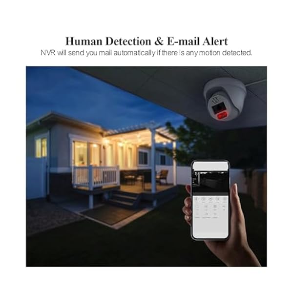 Bedraad beveiligingscamerasysteem H.265 8CH 4K 5MP POE Beveiligingscamera 8MP zichtsdetectie Dome Indoor Tweeweg Kleur Nacht videobewakingskit (Size : None, Color : 8CH 4pcs 8MP Cameras)