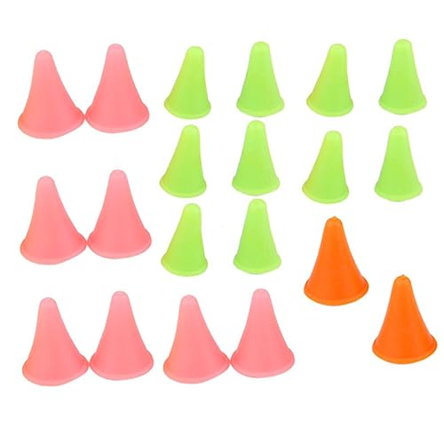 MUELODSIC Knitting Needles Stopper Set 20pcs Crochet Stitch Markers Needle End Caps Random Color