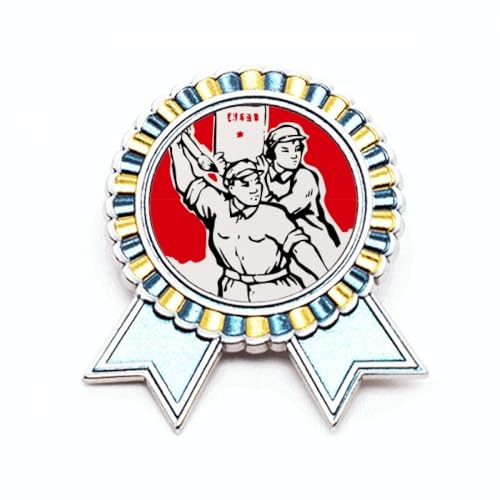 Broche en papier pinceau soldat Mao Ze en métal : accessoire durable
