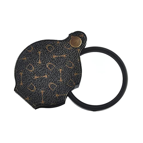 PLABBDPL Nueva Lupa de Mano Plegable - Ayuda de Lectura 15X Con 70 mm de Diámetro