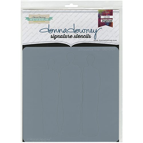 Donna Downey-Stencil, in plastica, 8,5 cm x 8,5