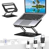 KIROGILY Soporte para Laptop Acero Carbono, Base para Laptop Plegable Estable Antideslizante y Portátil, Enfriadora para...