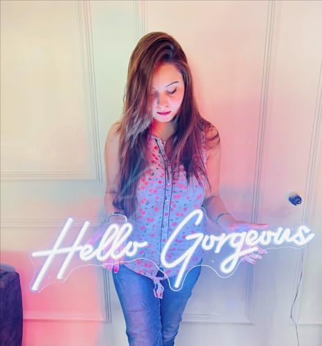 Image of Custom Neon Signs Personalised Large Led Neon Lights Sign Customizable for Wall Decor Wedding Birthday Party Bedroom Bar Shop Name Logo Lights (Optional 16 inch to 55 inch)