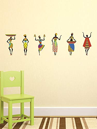 Wall Archs African Ladies wallsticker(49 x 4 x 4 cm)