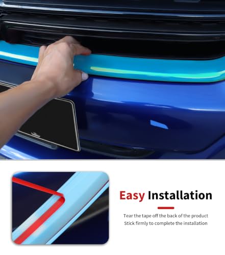 Image of Voodonala Front Grille Inserts Trim for 2015-2026 Dodge Charger, Radiator Grill Cover Protector, ABS Light Blue Exterior Accessories, 2PCS