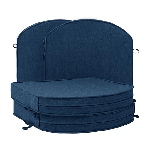 Fitfree Outdoor Chair Cushions Navy Blue