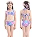 GALLDEALS Mermaid for Swimming Girls Swimsuit Princess Bikini Set Bathing Suit Swimmable Costume (No Monofin)