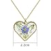 Forget-Me-Not and Queen Anne's Lace Handmade Pressed Flower Necklace,14k Gold Heart Locket Gift for Women Jewelry,Real Flower Necklaces with Adjustable Extender 16-18”,Mother's Day Gfts