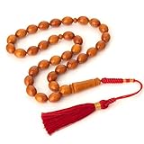 Handgemachte Tasbih aus Naturbaltischem Bernstein 33 Perlen - Einzigartiger Vintage Old Germany Amber, Muslim Gebetsrosenkranz
