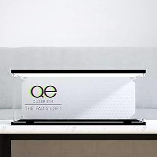 Transparent Acrylic Display Case for Lego 10291 Five-Person Apartment, Dustproof Display Case Compatible with Lego 10291 (Lego Model Not Included) Light Board,40X25X15