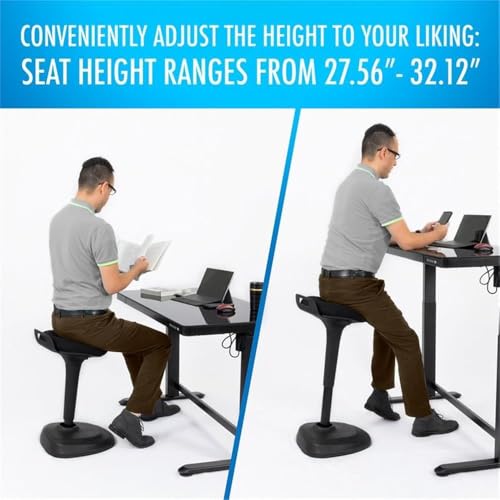 Image of Living Essentials Adjustable Active Stool by Black
