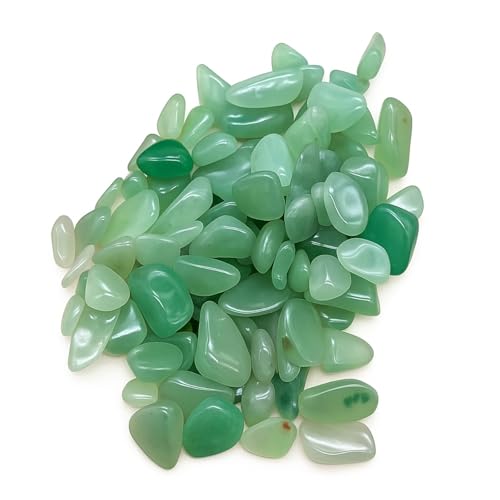 天然石 さざれ石 100g 大 約10?15mm グリーンアベンチュリン 緑石英 砂金石英 Green Aventurine 緑 アクアリウム 飾り石 園芸 手芸 DIY 水槽 底砂 レジン インテリア NYANDELMO ND-0334-R02-GA-L
