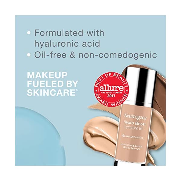 Neutrogena-Hydro-Boost-Hydrating-Tint-with-Hyaluronic-Acid-Lightweight-Water-Gel-Formula-Moisturizing-Oil-Free-Non-Comedogenic-Liquid-Foundation-Makeup-30-Buff-Color-10-fl-oz Neutrogena Hydro Boost Hydrating Tint with Hyaluronic Acid, Lightweight Water Gel Formula, Moisturizing, Oil-Free & Non-Comedogenic Liquid Foundation Makeup, 30 Buff Color, 1.0 fl. oz