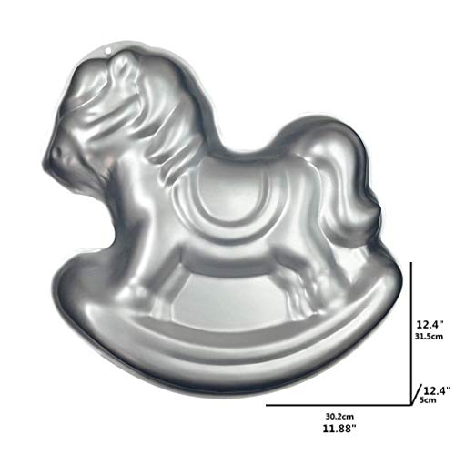 Image of Ulalaza Aluminum Cake Mold 3D Trojan Shape Baking Pan DIY Birthday Cake Mould Kitchen Supplies