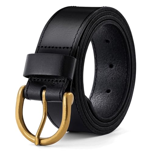 Skinny Belts, Women's Belts Needle Buckle Ground Edge Genuine Leather Adjustable Retro Waist Belt